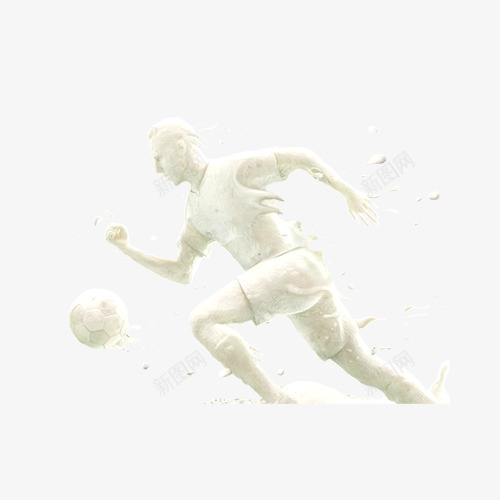 白色创意牛奶足球元素psd免抠素材_88icon https://88icon.com 世界杯 创意牛奶 卡通 宣传 意境 插画 白色 足球