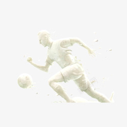 足球宣传白色创意牛奶足球元素高清图片