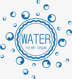 水资源利用世界水资源标签标贴水滴矢量图高清图片