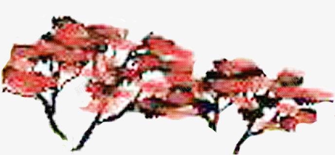 红色梅花彩绘风格合成png免抠素材_88icon https://88icon.com 合成 彩绘 梅花 红色 风格
