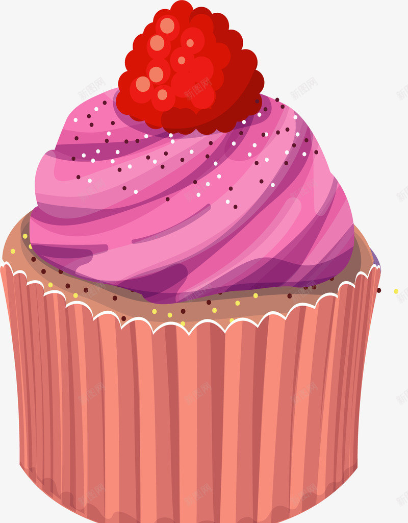 水果装饰杯子蛋糕png免抠素材_88icon https://88icon.com 杯子蛋糕 水果蛋糕 矢量png 粉红色 粉色蛋糕 蛋糕