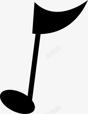 音乐符号锋利的乐符矢量图图标图标