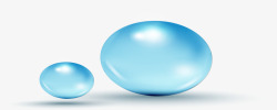 蓝色水球素材