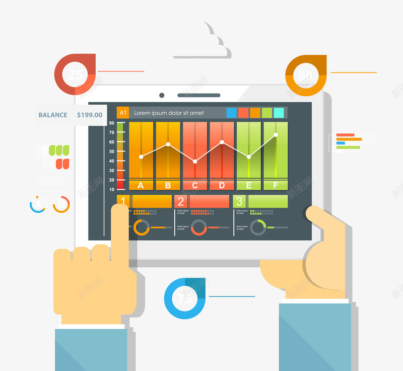 手持平板信息图表png免抠素材_88icon https://88icon.com PPT图形 信息标签 创意信息图表 卡通手势 商务信息图表 商务金融 平板电脑 扁平信息图表 演示图形 现代商 现代商务