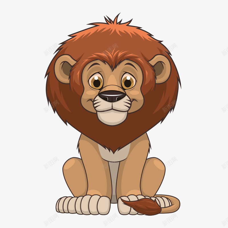 卡通可爱的狮子PSN分层png免抠素材_88icon https://88icon.com 动物 卡通狮子 可爱的狮子 深林之王 狮子 狮子装饰