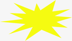 黄色多角形样式宣传海报素材