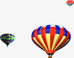 彩色条纹氢气球手绘装饰素材