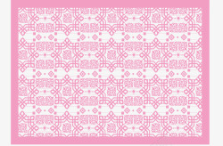 粉红色伊斯兰花纹素材