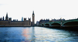 英国大本钟伦敦桥风光摄影素材