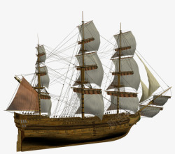 远洋古代帆船高清图片