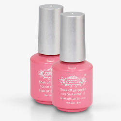 粉红色可爱指甲油瓶素材