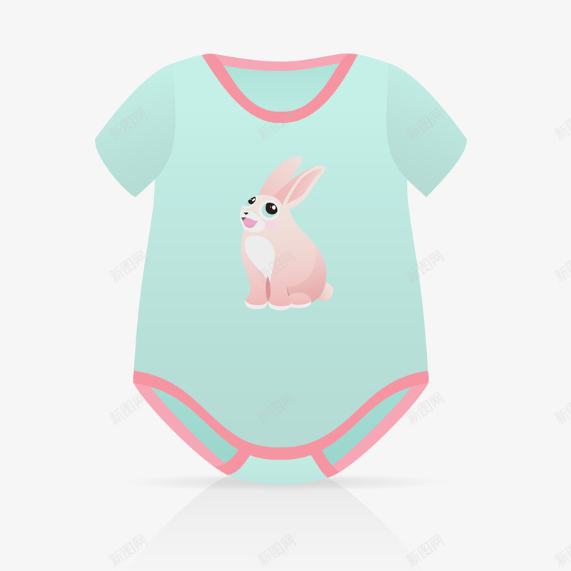 小兔子儿童服装矢量图ai免抠素材_88icon https://88icon.com 儿童 卡通 小兔子 服装设计 服饰设计 矢量图