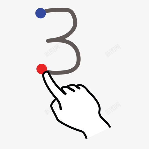 gestureworks数脑卒中三开源手势库png免抠素材_88icon https://88icon.com Gestureworks gestureworks number stroke three 三 数 脑卒中
