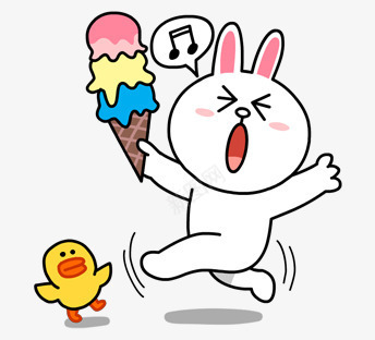 小兔子png免抠素材_88icon https://88icon.com 吃冰淇淋的兔子 唱歌的小兔 小白兔漫画