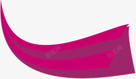 紫红色长条彩带png免抠素材_88icon https://88icon.com 彩带 紫红色 长条