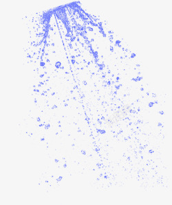 紫色透明飞溅水珠夏天素材