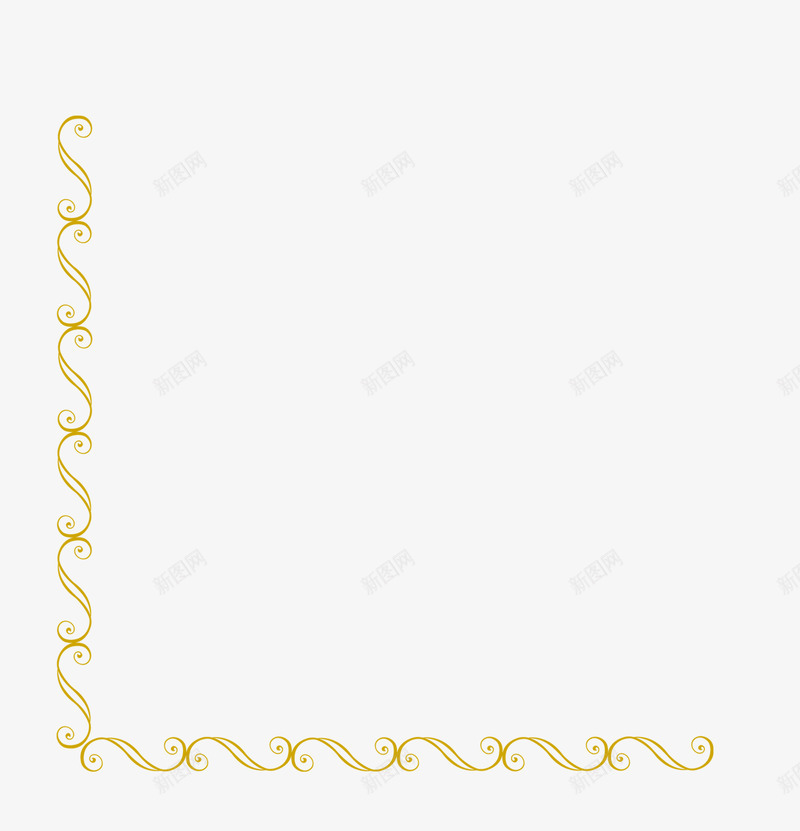 S型拐角装饰png免抠素材_88icon https://88icon.com S型 小点 拐角装饰 金色 金色光点