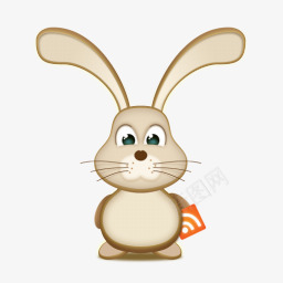 兔子复活节兔子RSS图标图标