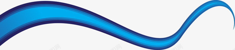 蓝科技光蓝色弯曲线条图标图标