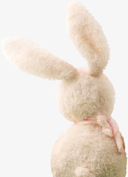 白色兔子玩偶中秋素材