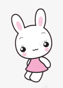 可爱小兔子卡通图素材