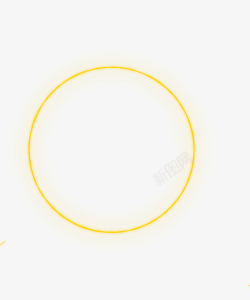 黄色圆环特效素材