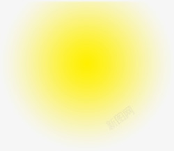 黄色斑点透明特效发光素材