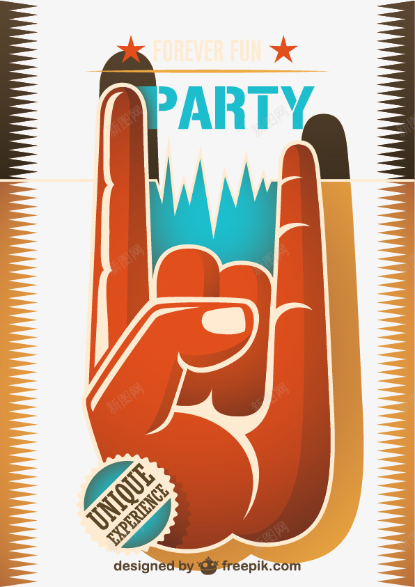 复古海报的音乐矢量图ai免抠素材_88icon https://88icon.com AI 复古 平面设计 庆典 技术 橙色 派对 海报 海报设计 符号 矢量图