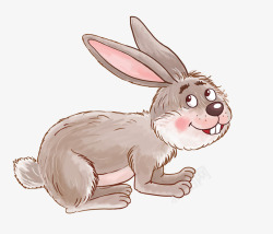 卡通版可爱的小兔子素材