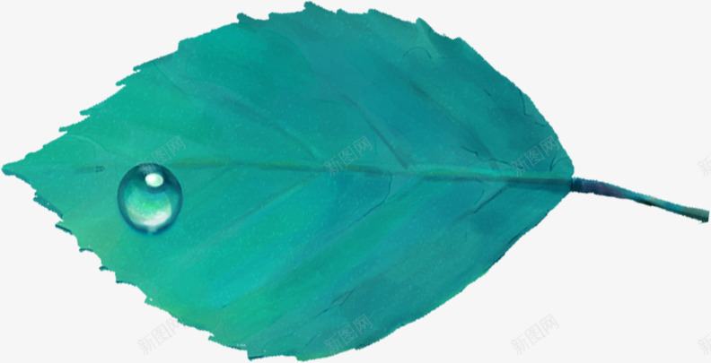 手绘绿色水彩水珠png免抠素材_88icon https://88icon.com 水彩 水珠 绿色