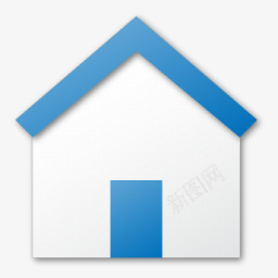 房子主页免抠png蓝色的房子图标图标