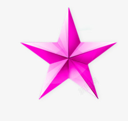 粉红色的五角星素材