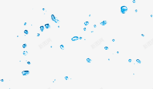 散落的冰蓝色水滴png免抠素材_88icon https://88icon.com 冰蓝色 水滴 纯净