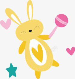 小兔子玩具卡通可爱婴儿用品素材