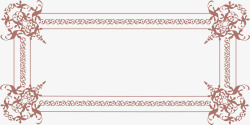 花型彩条装饰边框素材