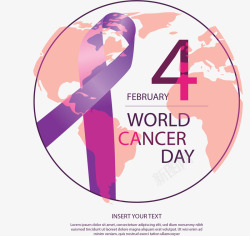 粉红地球粉红地图癌症日海报矢量图高清图片