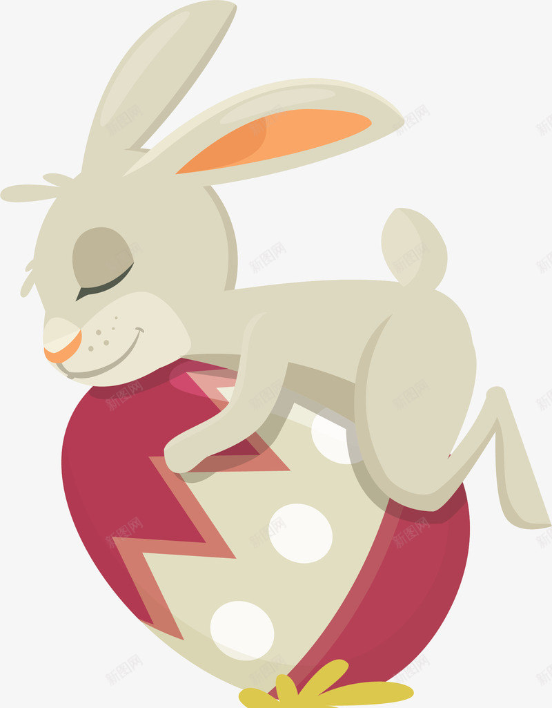 抱着彩蛋的可爱兔子矢量图ai免抠素材_88icon https://88icon.com 兔子 可爱兔子 复活节 抱着彩蛋 玫红彩蛋 矢量png 矢量图