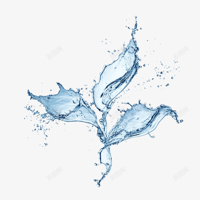蓝色纯净水珠创意png免抠素材_88icon https://88icon.com 创意 水珠 纯净 蓝色
