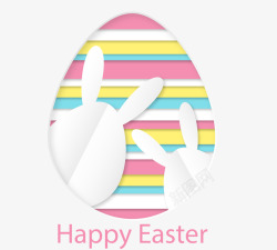 复活节快乐兔子彩蛋素材