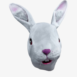 搞怪面具兔子头套高清图片