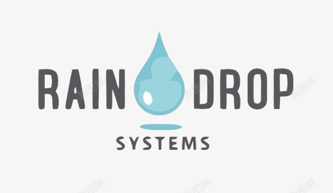 水滴海报边框水滴logo图标图标