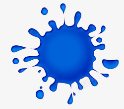 蓝色的油漆素材