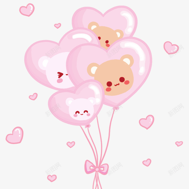 粉红色气球卡通手绘儿童png免抠素材_88icon https://88icon.com 儿童 儿童卡通 卡通儿童 卡通气球 粉红色卡通