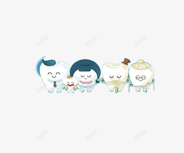 卡通牙齿png免抠素材_88icon https://88icon.com 卡通 可爱 宣传用 种植牙