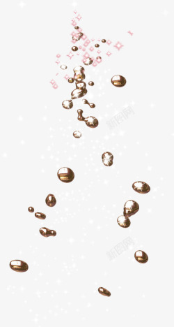 唯美金色水滴素材