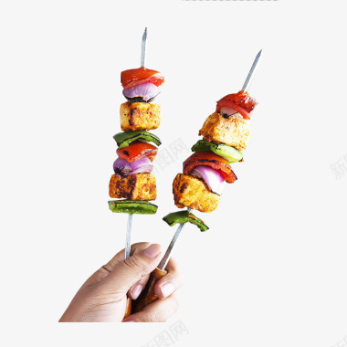撸肉串蔬菜烤串食物图标图标