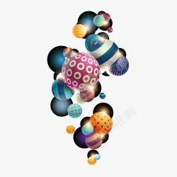 彩球创意图案素材