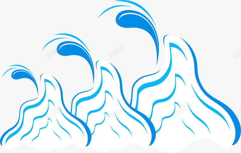 蓝色水波水滴png免抠素材_88icon https://88icon.com 水波水滴波浪波纹海洋河水冲浪蓝色