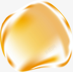 唯美黄色水滴素材