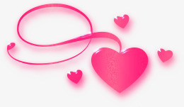 爱心形状粉红创意形状小图标图标